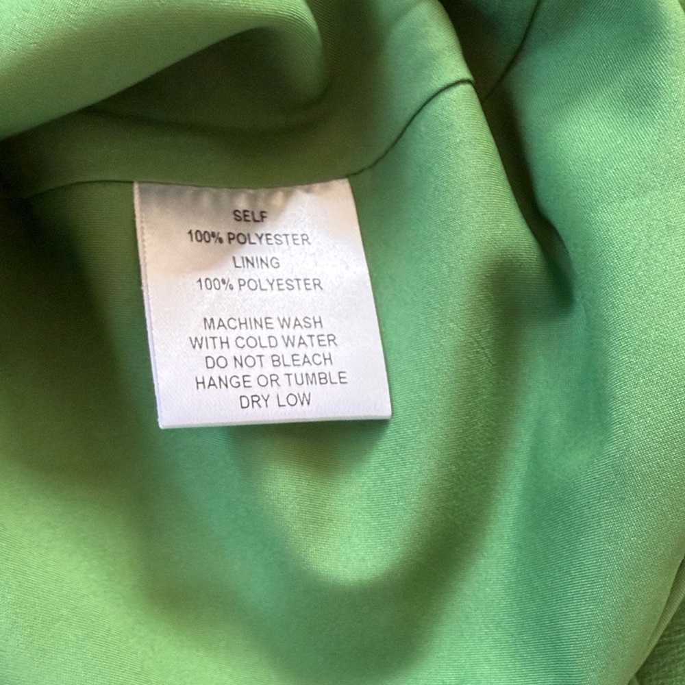 Böhme Green Floral Satin Midi Dress – Puff Sleeve | NWT | Romantic size M - Picture 11 of 12